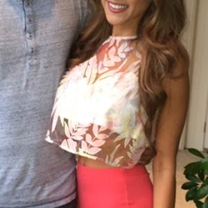 Do+Be floral crop top pastel Easter spring do & be